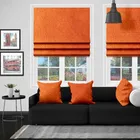 Eb Bursa Soft Velvet Burnt Orange Roman Blind