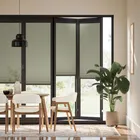 Bifold Clickfit Duoshade Olive Pleated Blind