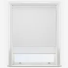 Double Roller Carnival Blackout China White & White Double Roller Blind