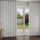 Laura Ashley Painterly Stripe Pale Steel Wave Curtain Blinds Uk