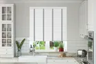 Charisma Bright White Fine Grain - Faux Wood Blind Steel Tape
