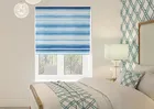 Ombre Velvet Vivid Blue - Twist&fit Roman Blind