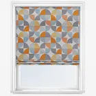 Spiral Tangerine Roman Blind