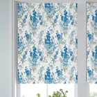Laura Ashley Stocks Made To Measure Blackout Roller Blind Blue Sky