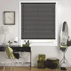 50mm Almost Black Wooden Blinds