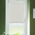 Urban Fr Ecru (moisture Resistant) Perfect Fit Blackout Roller Blinds
