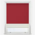 Supreme Blackout Red & Cream Double Roller Blind