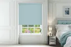 Alpha Blackout Baby Blue - Fire Retardant Moisture Resistant Blackout Roller Blind