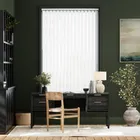 Stick On Toledo Crisp White Vertical Blind