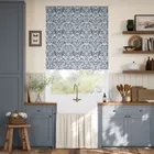 William Morris Strawberry Thief Navy Roman Blind