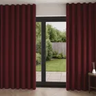 Laura Ashley Swanson Dark Cranberry Wave Curtain Blinds Uk
