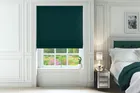 Rowland Teal - Soft Velvet Roman Blind