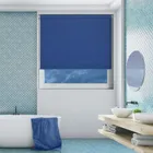Shower Safe Imperial Blue Cordless Roller Blind