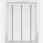 Dalby Bamboo Capella White With Light Beige Tapes Wooden Venetian Blind
