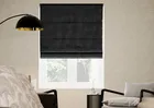 Faux Suede Black - Roman Blind