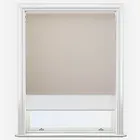 Carnival Blackout Taupe & White Double Roller Blind