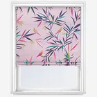 Sara Miller Bamboo Soft Pink Roman Blind