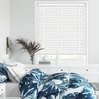 50mm Pure White & Chalk Wooden Blinds