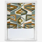 Casamance West Dream Celadon Olive Roman Blind