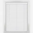 Aspen Deluxe Smooth Glacier White Wooden Venetian Blind