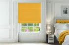 Omni Yellow - Soft Velvet Roman Blind