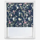 Laura Ashley Summer Place Midnight Blue Roman Blind
