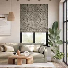 William Morris Acanthus Jacquard Antique Bronze Roman Blind