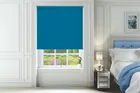 Alpha Blackout Sky Blue - Fire Retardant Moisture Resistant Blackout Roller Blind