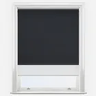 Supreme Blackout Jet & White Double Roller Blind