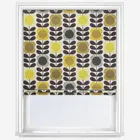 Orla Kiely Spot Flower Stem Yellow And Grey Roman Blind