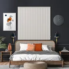 Bedtime Grey White Vertical Blind