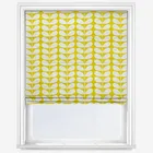 Orla Kiely Solid Stem Yellow Roman Blind