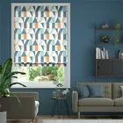 Nuevo Blocks Sapphire Roman Blind