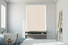 Beauty Ivory - Leaf Pattern Waterproof Blackout Vertical Blind