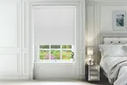 Zeno White - Sheen Shadow Pattern Blackout Roller Blind