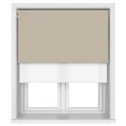 Tradechoice Blackout Stone Motorised Double Roller Blind