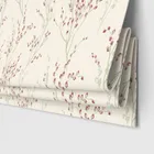 Laura Ashley Pussy Willow Winter Cranberry Red Motorised Blinds Uk