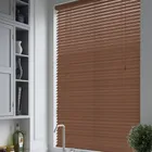 Stripped Walnut Wooden Venetian Blinds