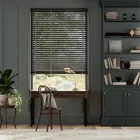 Natural Bamboo Basalt & Anthracite Wooden Blind - 50mm Slat
