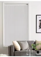 Crisp White 89mm Blackout Vertical Blind