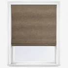 Malaga Herringbone Chocolate Roman Blind