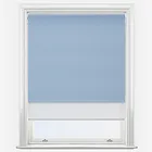 Supreme Blackout Powder Blue & Sunvue White Double Roller Blind