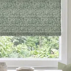 Ante Decor Premium Leah Woven Made To Measure Roman Blind Forest Green