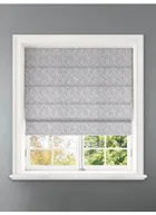 Embroidered Buds Natural Leaf Pattern Roman Blind