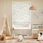 Adelajda Aurora Yellow & Chalk Roman Blind