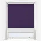Supreme Blackout Purple & White Double Roller Blind