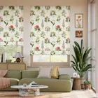 Botanical Etchings Fuchsia Roman Blind