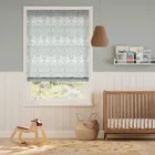 William Morris Brother Rabbit Blue Grey Roman Blind
