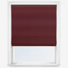 Touched By Design Luxe Faux Silk Wine Roman Blind