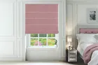 Etna Pink - Basketweave Roman Blind